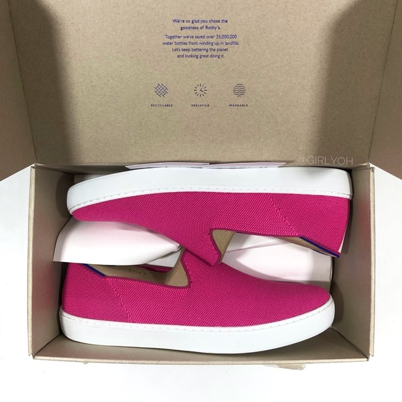 NEW Rothy’s Bubblegum Slip On Sneakers 13 - Picture 3 of 5